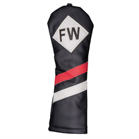 Fazer Vintage Fairway Head Cover,  Male,  Black/white/red