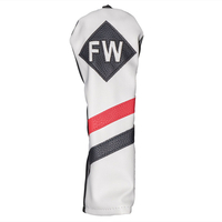Fazer Vintage Fairway Head Cover,  Male,  White/red/black