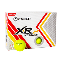 Fazer XR2 Distance 12 Golf Balls,  Male,  Yellow