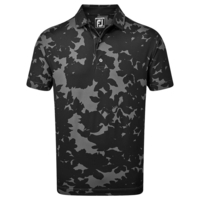 FootJoy Camo Floral Print Polo Shirt,  Male,  Xl,  Black