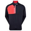 FootJoy Chill-Out Xtreme Sport Midlayer,  Male,  Navy Heather Red Heather,  Large