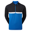FootJoy Colour Block Chill-Out Pullover,  Male,  Xxl,  Black/royal blue/white