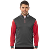 FootJoy Contrast Chill-Out Windshirt,  Male,  Charcoal/Red,  Small