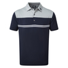 FootJoy Heather Block Lisle Polo Shirt,  Male,  Small,  Grey