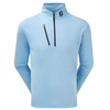FootJoy Heather Pinstripe Midlayer,  Male,  Caribbean/Navy,  XXL