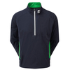 FootJoy HydroKnit 1/4 Zip Midlayer,  Male,  Navy/Kelly Green,  XXL