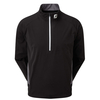 FootJoy HydroKnit 1/4 Zip Midlayer,  Male,  Small,  Black/charcoal