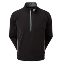 FootJoy HydroKnit 1/4 Zip Midlayer,  Male,  Small,  Black/charcoal