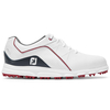 FootJoy Junior Pro/SL Shoes,  Unisex,  White/Navy/Red,  1,  Regular