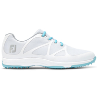 FootJoy Ladies Leisure Golf Shoes,  Female,  White/Blue,  4,  Regular