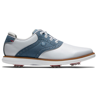 FootJoy Ladies Traditions Shoes,  Female,  4,  White/navy,  Wide