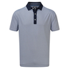 FootJoy Lisle Foulard Print Polo Shirt,  Male,  Xl,  Navy/white
