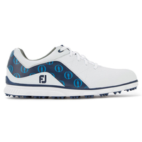 FootJoy Pro/SL Limited Edition Shoes,  Male,  White/Navy Print,  8,  Regular