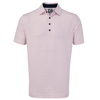 FootJoy Stretch Lisle Palm Print Polo Shirt,  Male,  White/Red,  XL