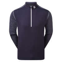 FootJoy Tonal Heather Chill-Out Midlayer,  Male,  Navy Blue,  Large