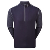 FootJoy Tonal Heather Chill-Out Midlayer,  Male,  Navy Blue,  Small