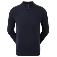 FootJoy Wool Blend 1/2 Zip Pullover,  Male,  Medium,  Navy blue