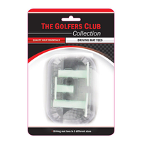 Golfers Club Driving Mat Tees XL 3 Pack,  Male,  Tees,  One size,  White
