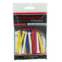 Golfers Club Step Height Extra Long Tees 20 Pack,  Male,  Tees,  Extra long,  Assorted