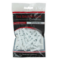Golfers Club Step Height Tees 25 Pack,  Male,  Tees,  31mm,  White