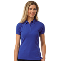 Palm Grove Ladies Classic Core Polo Shirt,  Female,  8,  Dazzling blue
