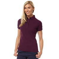 Palm Grove Ladies Classic Core Polo Shirt,  Female,  Purple,  8