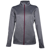 Palm Grove Ladies Full Zip Fleece Windtop,  Female,  Peacoat Heather/Purple,  8