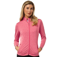 Palm Grove Ladies Full Zip Windshirt,  Female,  18,  Calypso coral/white