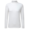Palm Grove Ladies Mock Neck Base Layer,  Female,  18,  White