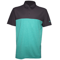 Palm Grove Linx Block Polo Shirt,  Male,  Grey/Columbia Green Heather,  Small