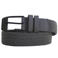 Palm Grove Woven Belt,  Male,  Grey,  Small/Medium