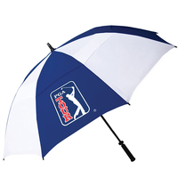 PGA Tour Double Canopy Umbrella,  Male,  One size,  White/blue