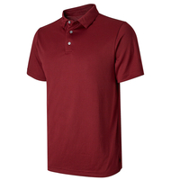 PGA Tour Feeder Stripe Polo Shirt,  Male,  Small,  Chilli pepper/caviar