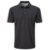 PING Douglas Polo Shirt,  Male,  Black/Silver Marl,  XL