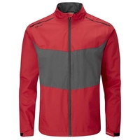 PING Downton Waterproof Jacket,  Male,  Fire Brick/Asphalt,  Small