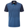 PING Etten Polo Shirt,  Male,  Small,  Navy/coastal