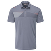 PING Holten Polo Shirt,  Male,  Medium,  Greystone