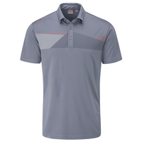 PING Holten Polo Shirt,  Male,  Medium,  Greystone