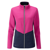 PING Ladies Florrie Midlayer,  Female,  Fuchsia/Oxford Blue,  8