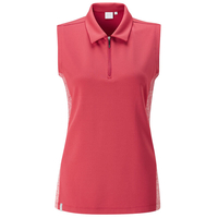 PING Ladies Sandy Polo Shirt,  Female,  10,  Iron/red
