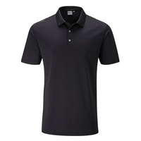 PING Lincoln Polo Shirt,  Male,  Medium,  Black