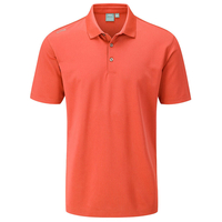 PING Lincoln Polo Shirt,  Male,  Medium,  Ember