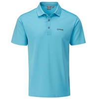 PING Radial Polo Shirt,  Male,  Blue Water,  Large