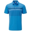 PING Spencer Polo Shirt,  Male,  Brilliant Blue/Multi,  XL