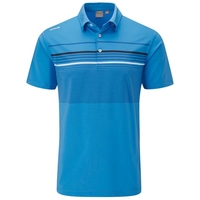 PING Spencer Polo Shirt,  Male,  Brilliant Blue/Multi,  XL