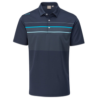 PING Spencer Polo Shirt,  Male,  Oxford Blue,  Large