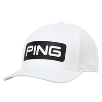 PING Tour Classic Cap,  Male,  One size,  White/black