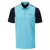 PING Vista Polo Shirt,  Male,  Blue Water/Navy,  Small