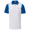 PING Vista Polo Shirt,  Male,  Small,  White/snorkel blue