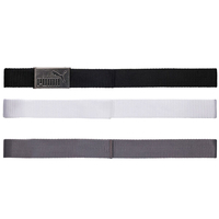 PUMA Golf 3 In 1 Web Belt Pack,  Male,  One size,  White/quiet shade/black
